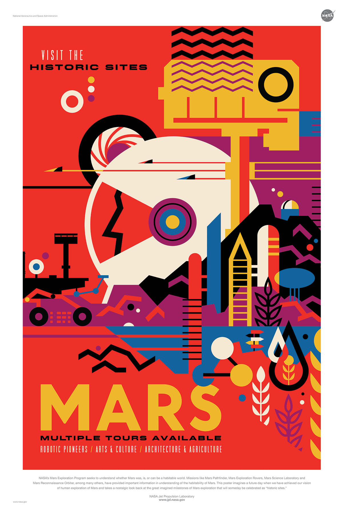 Download NASA's funky, retro space travel posters for free | News